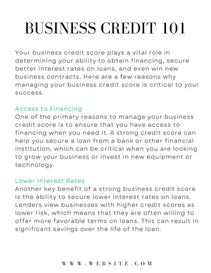 Business Credit Guide