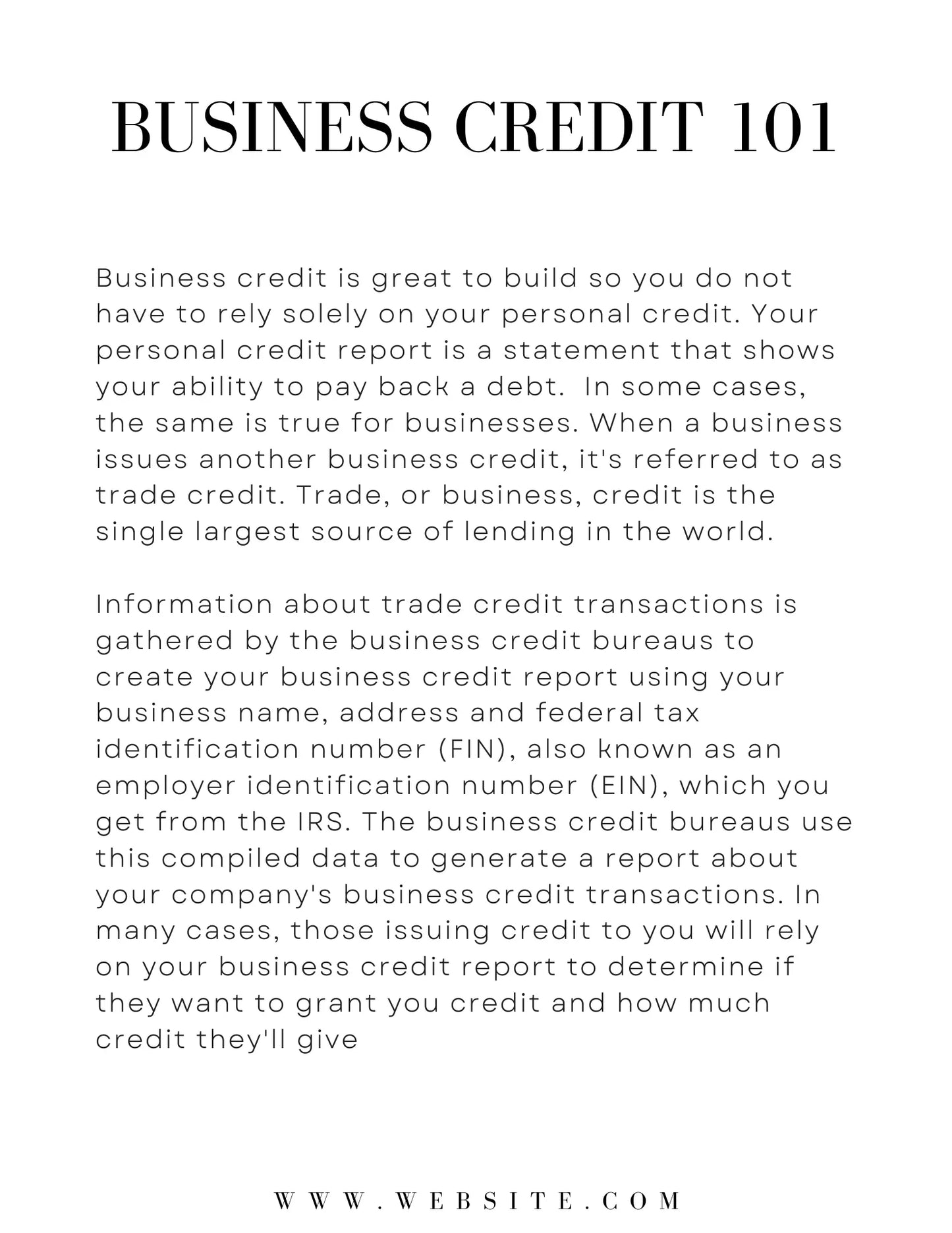 Business Credit Guide