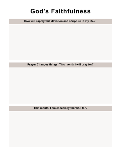 Devotional Planner