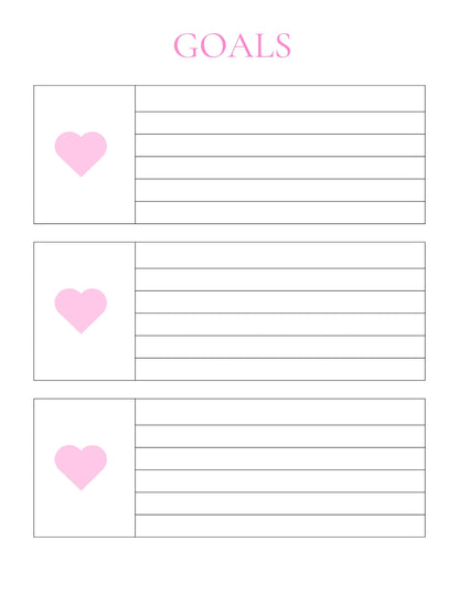 GIRL BOSS Printable Editable Planner