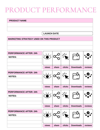 GIRL BOSS Printable Editable Planner