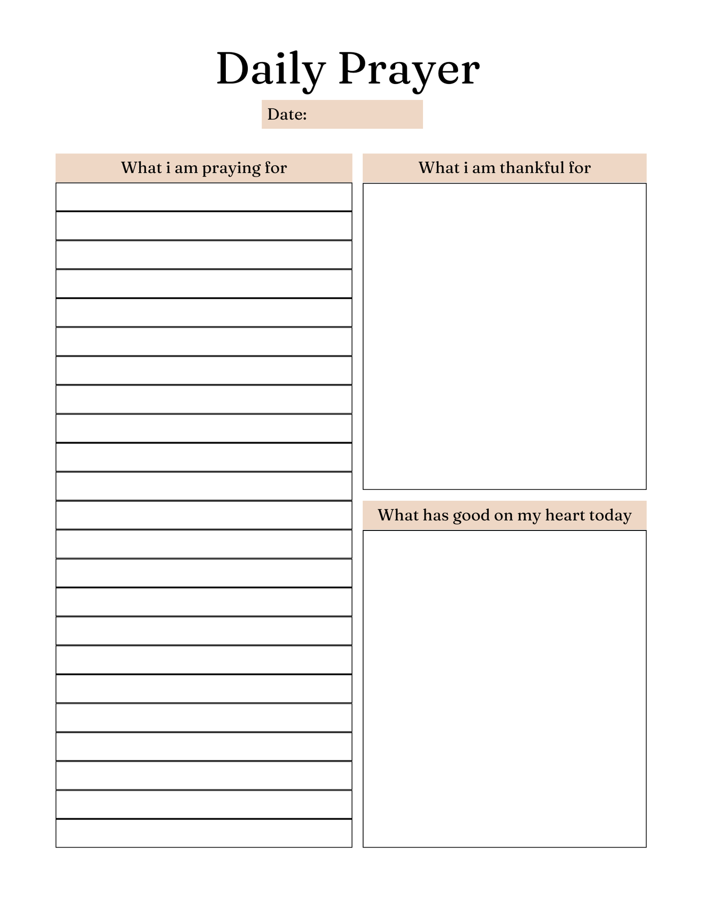 Her Prayer Journal