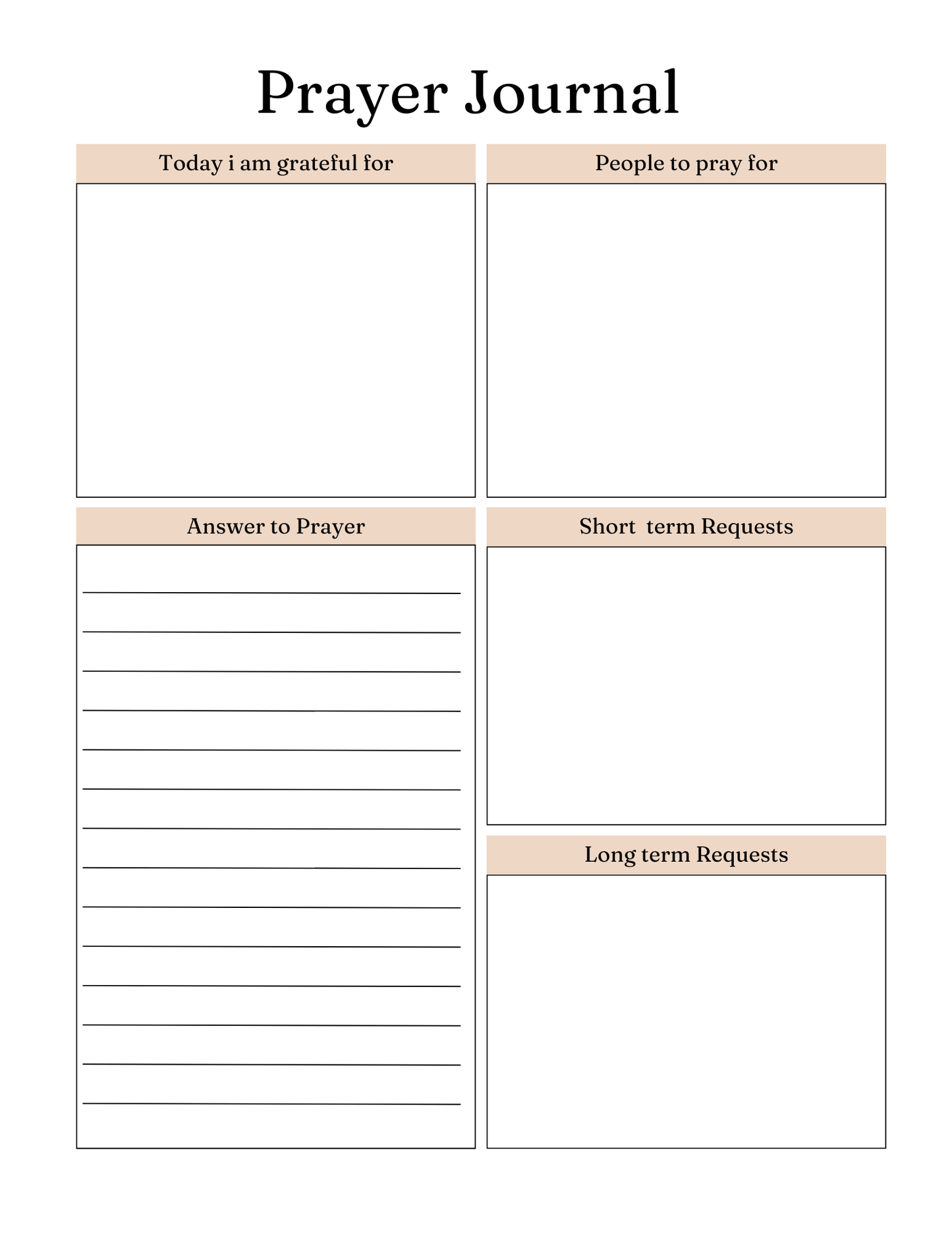 Her Prayer Journal