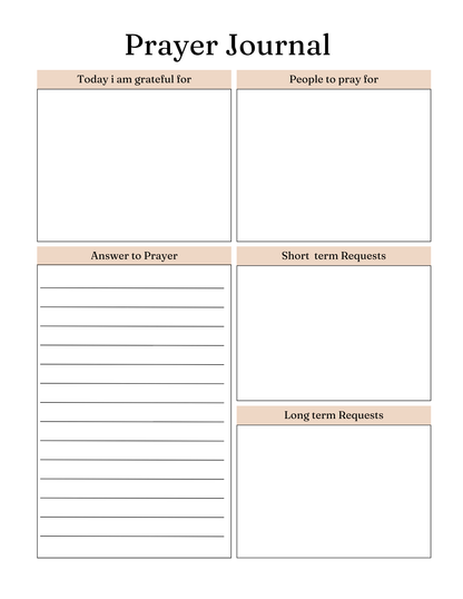 Her Prayer Journal