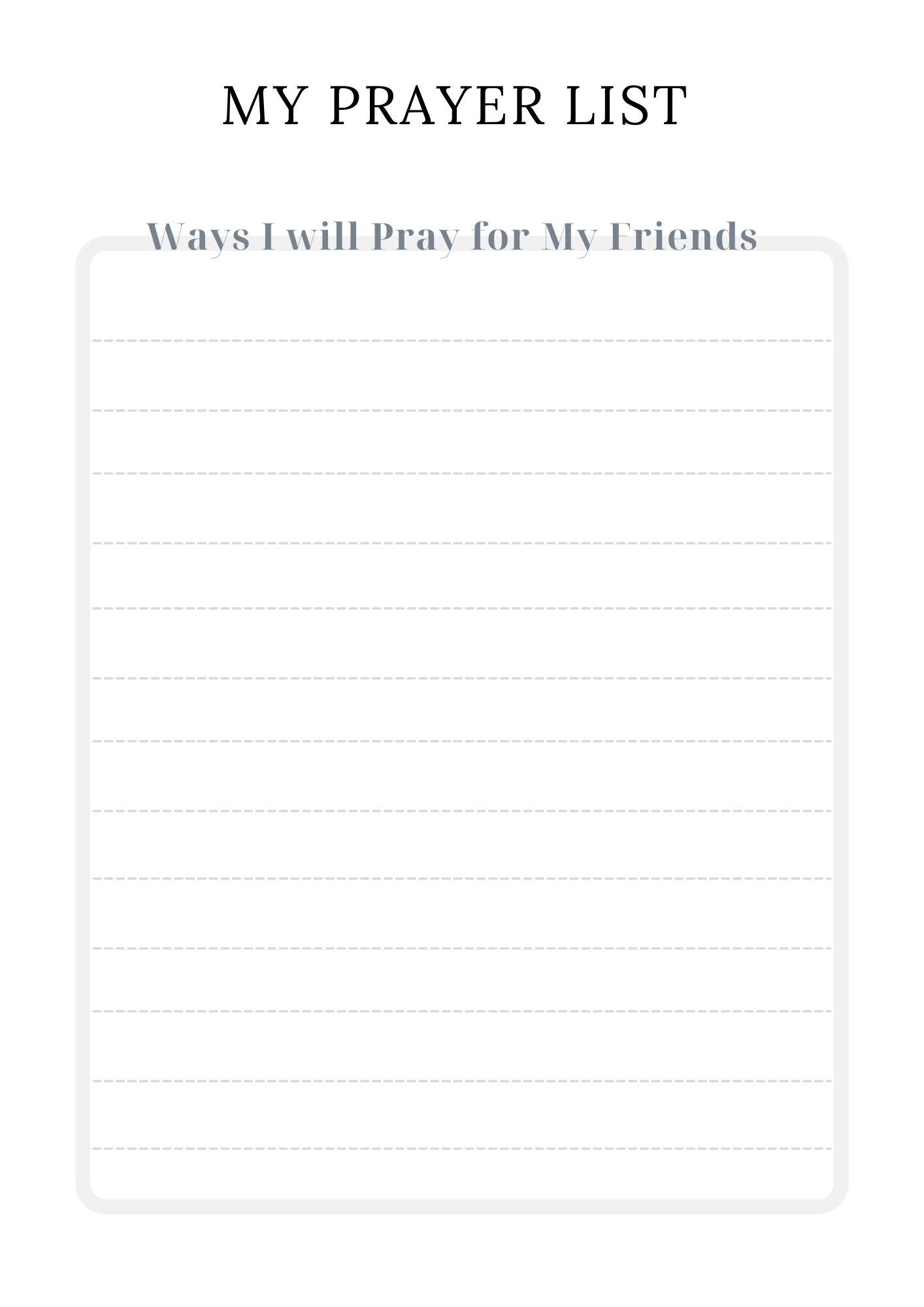 Prayer Warrior Journal