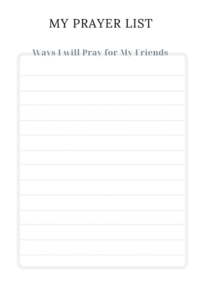 Prayer Warrior Journal