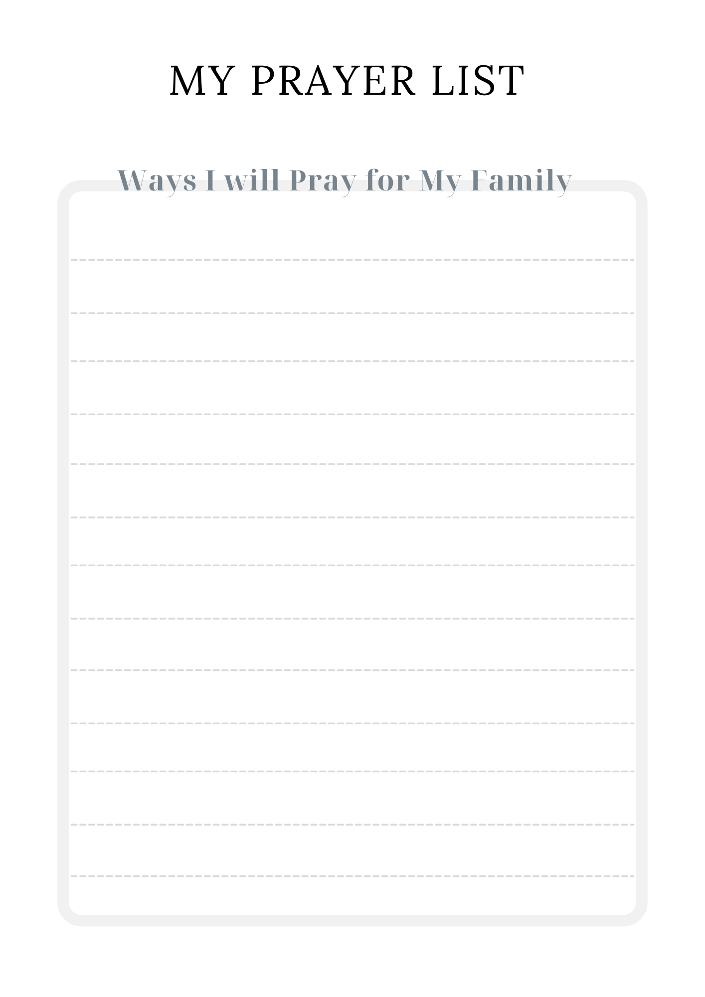 Prayer Warrior Journal