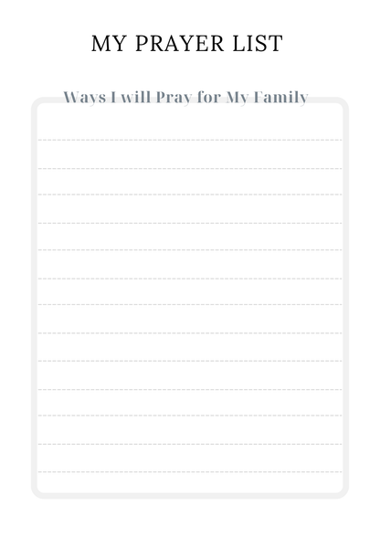 Prayer Warrior Journal