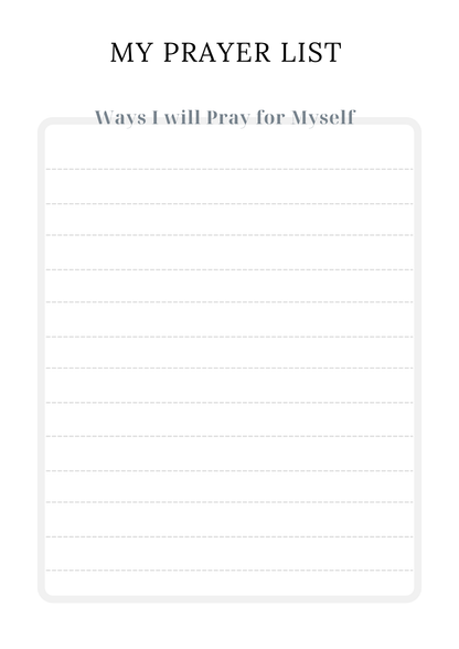 Prayer Warrior Journal