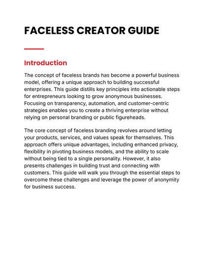Faceless Creator