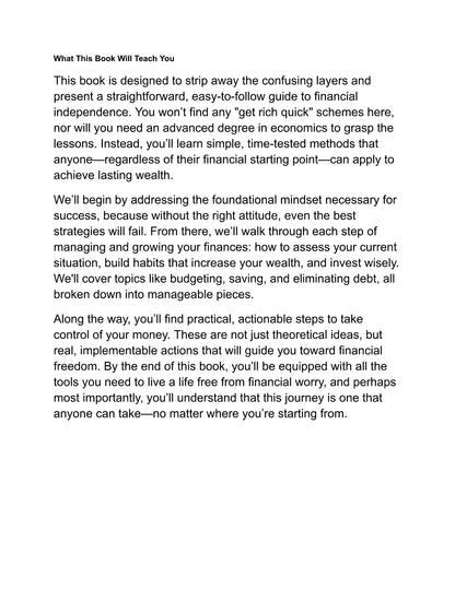 Financial Freedom Simplified