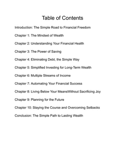 Financial Freedom Simplified