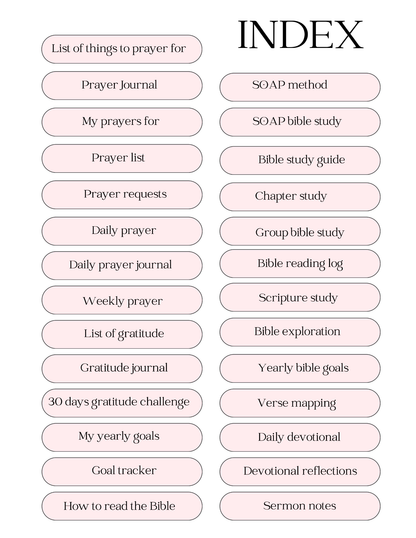 Prayer Journal