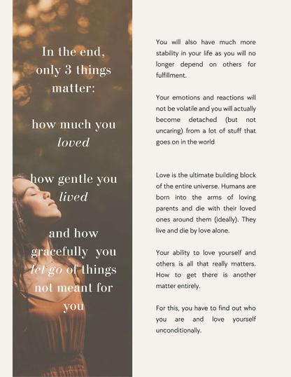 Self Love Ebook + Workbook