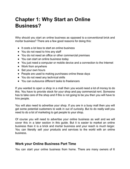 Starting 6-Figure Business