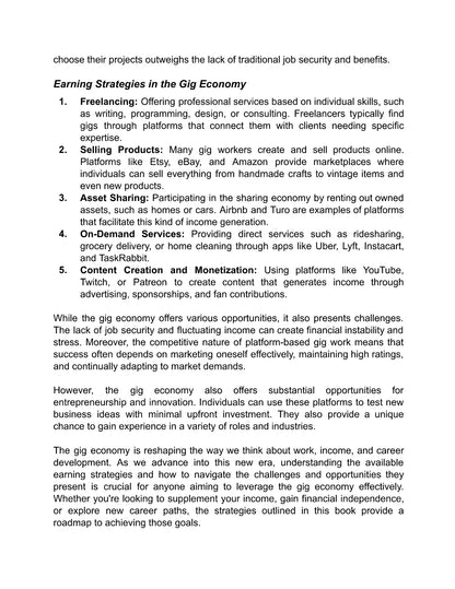 Extra Income Strategies