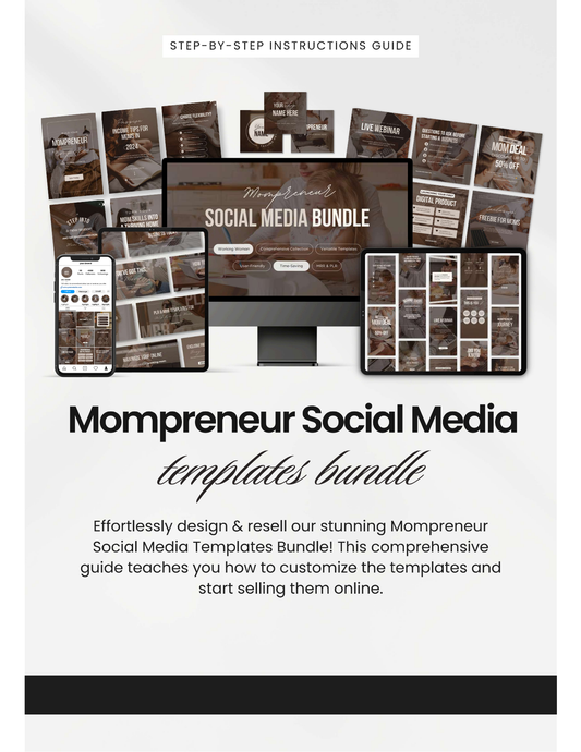 Mompreneur Social Media Templates Bundle